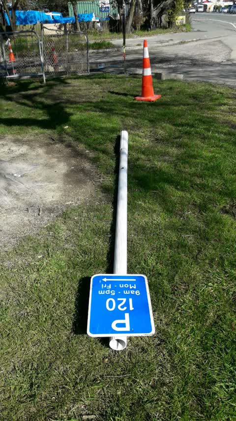 Poles and Signage - General, a report photo