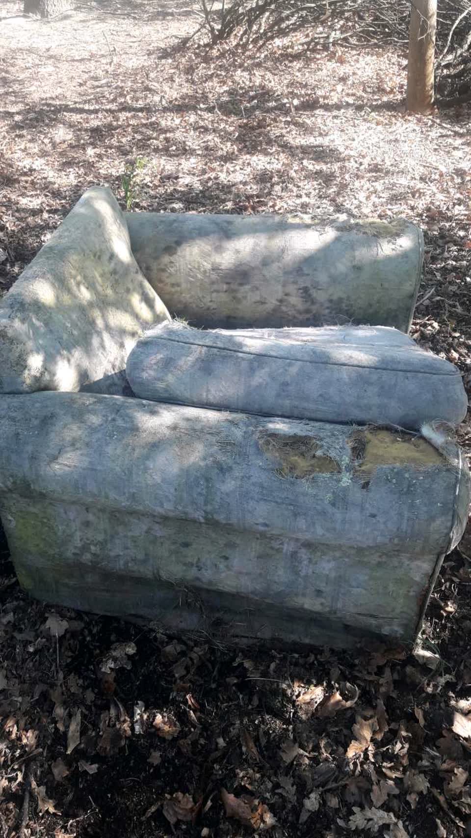 The photograph attached to this dumped rubbish report