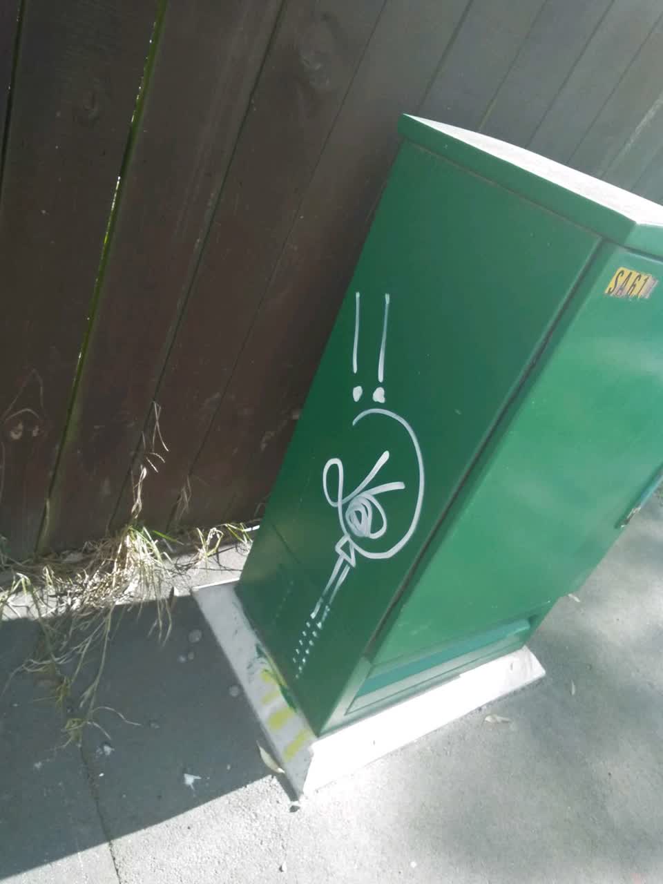 The photograph attached to this graffiti - general report