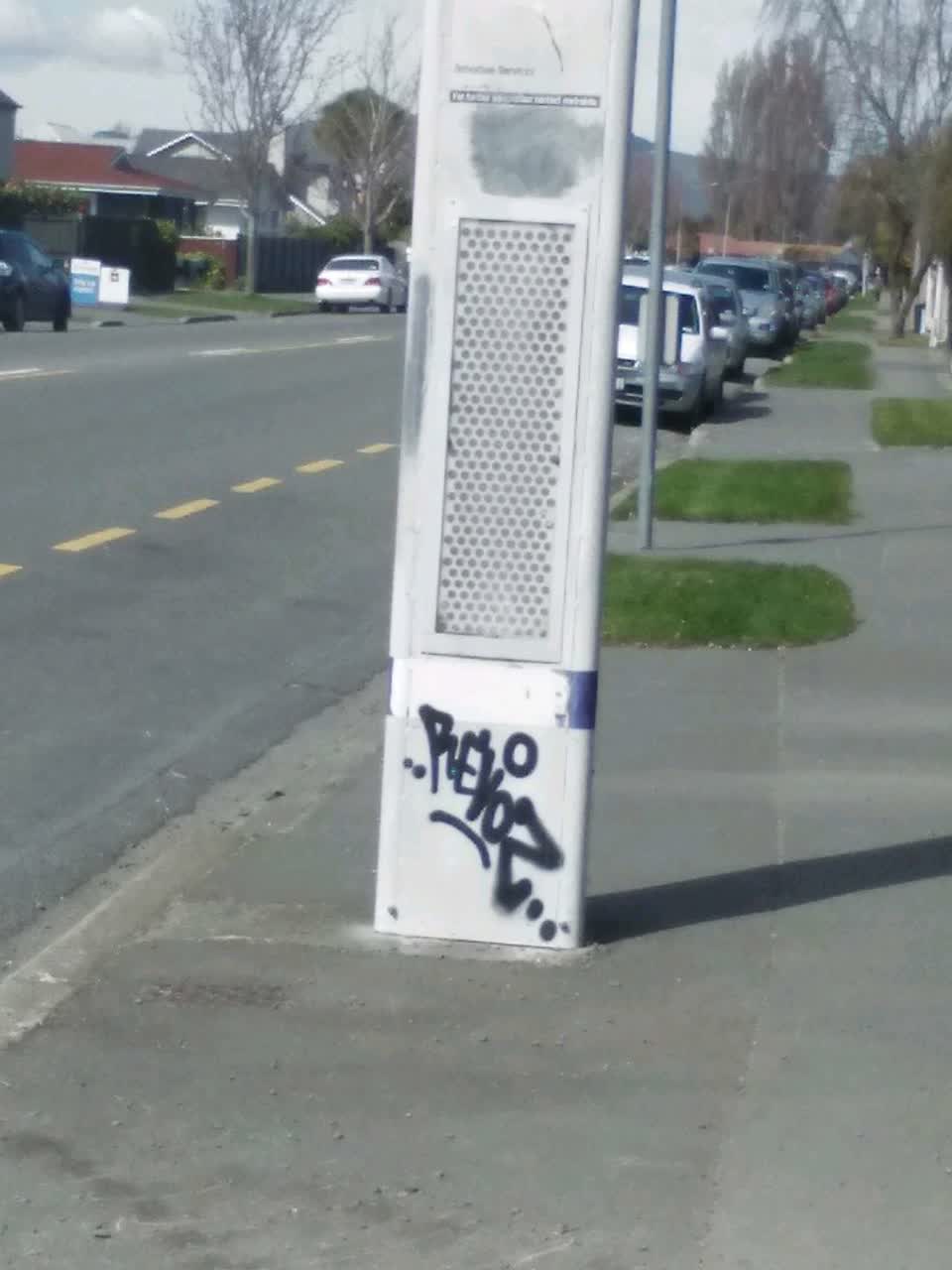 The photograph attached to this graffiti - general report