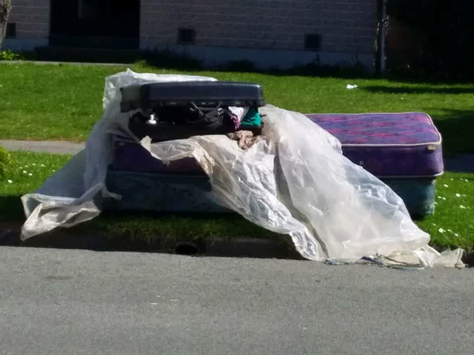 The photograph attached to this dumped rubbish report