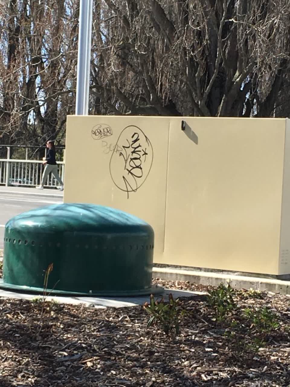 The photograph attached to this graffiti - public property report
