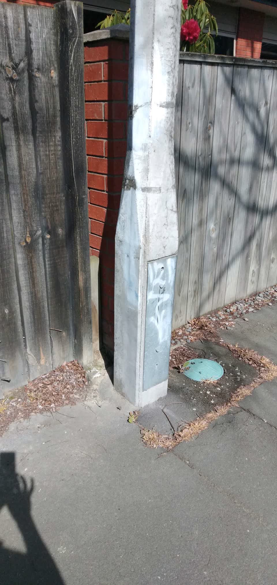 The photograph attached to this graffiti - general report
