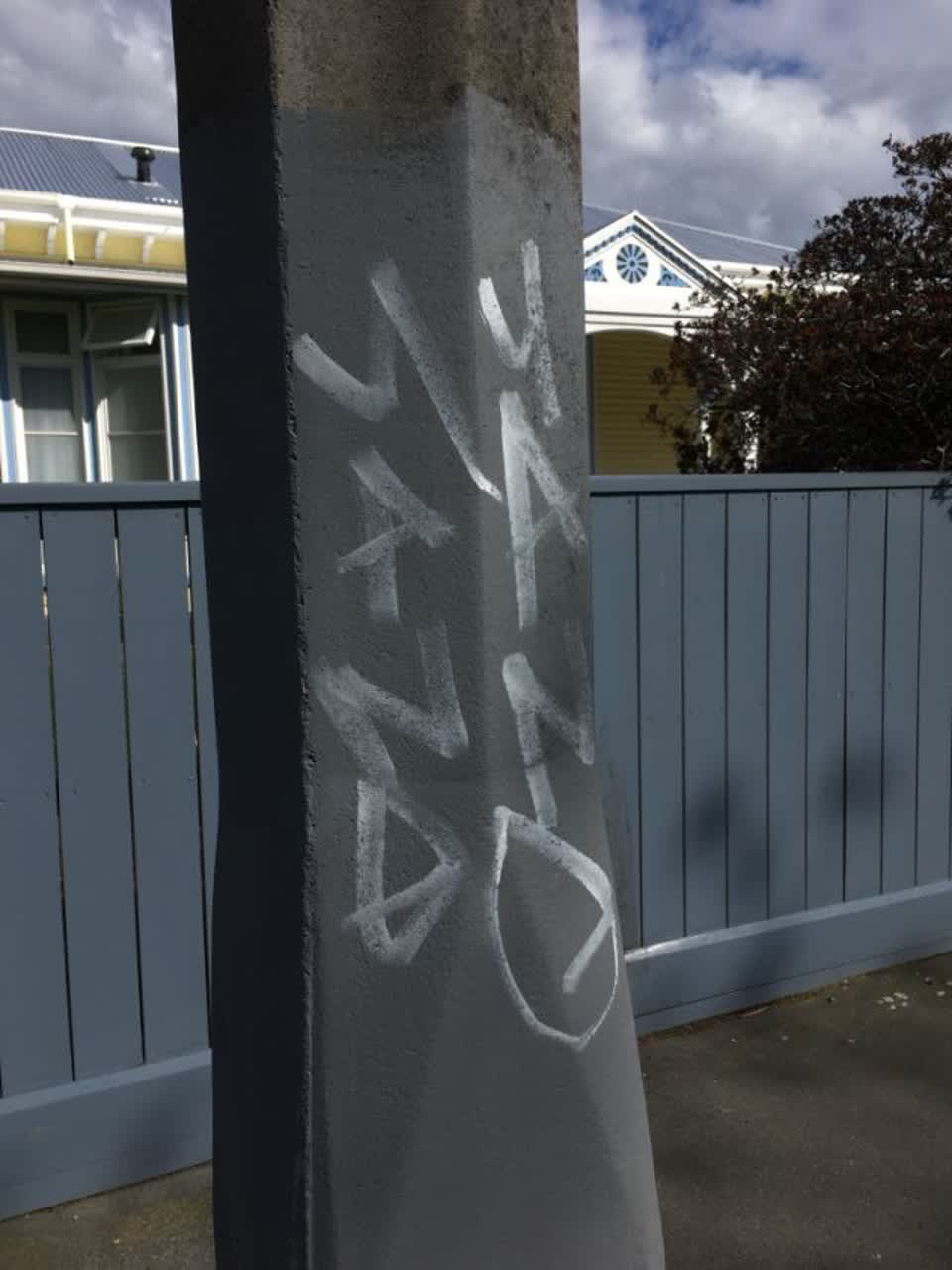 The photograph attached to this graffiti - public property report
