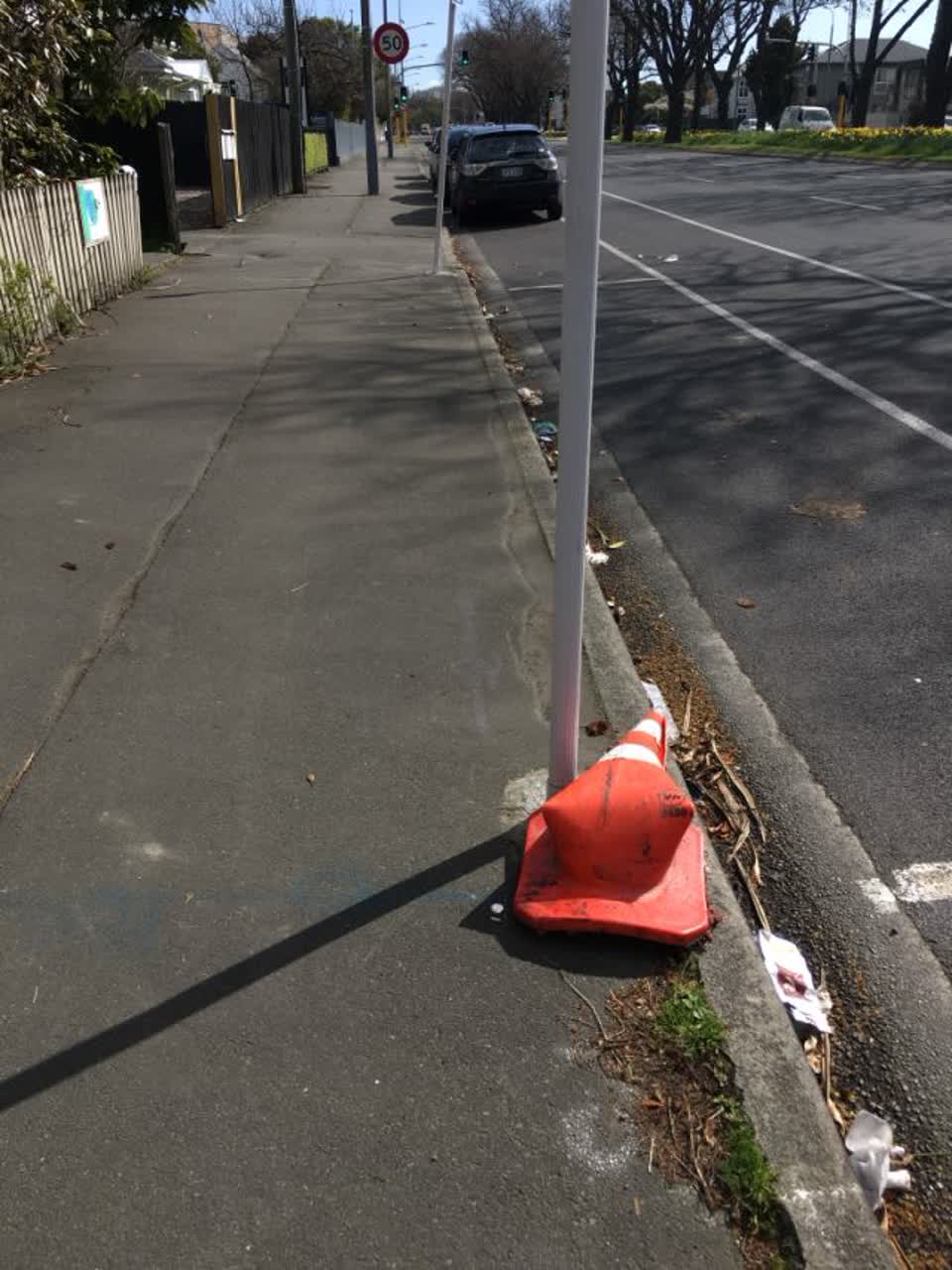 The photograph attached to this pavement - general report