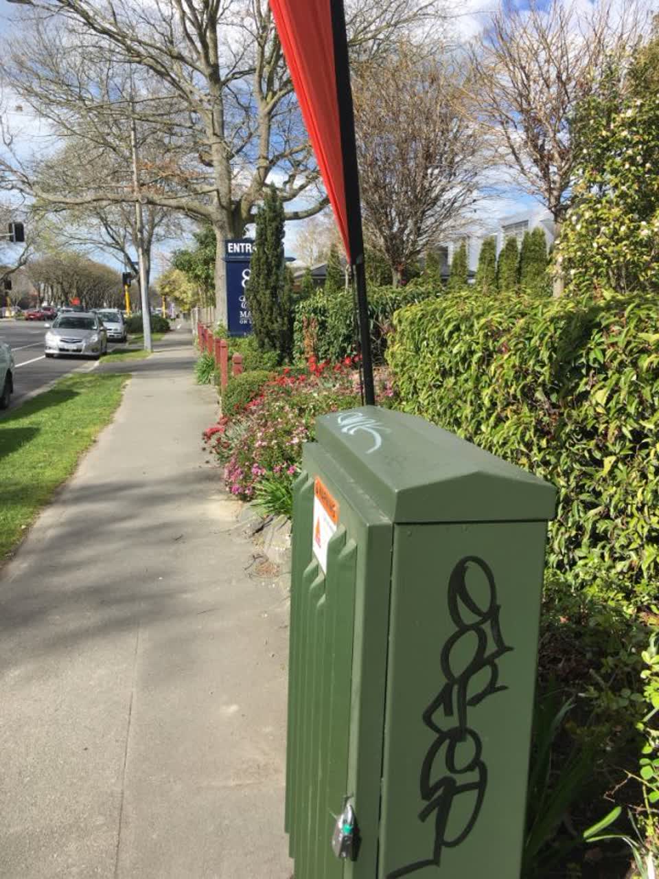 The photograph attached to this graffiti - public property report