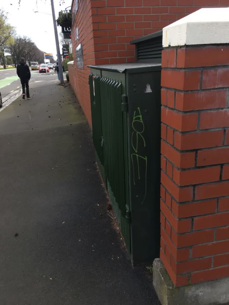 The photograph attached to this graffiti - public property report