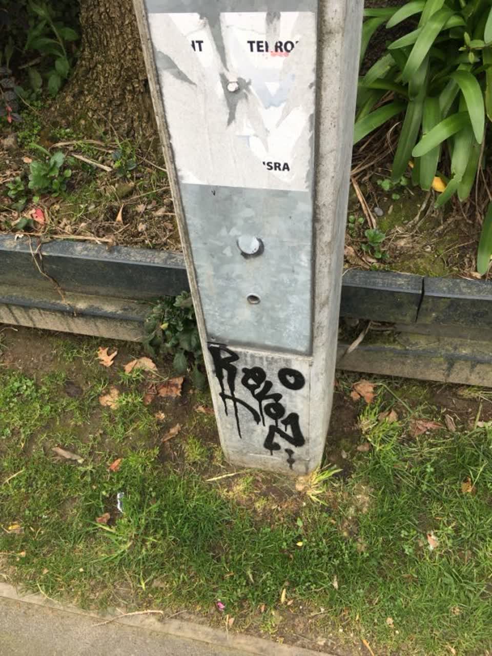 The photograph attached to this graffiti - public property report