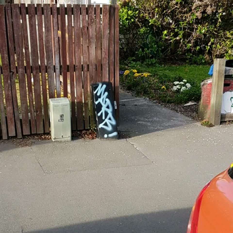 The photograph attached to this graffiti - public property report
