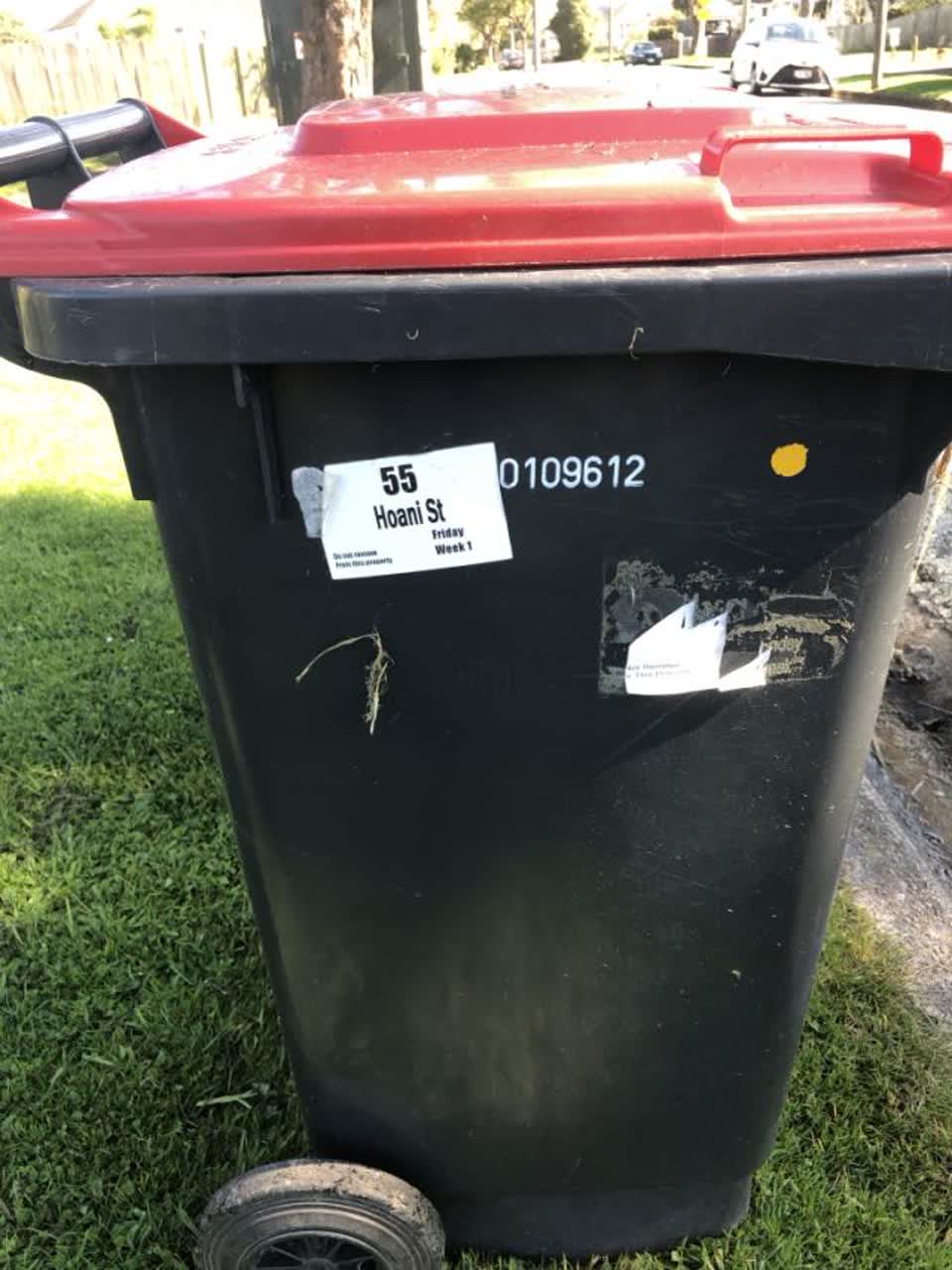 The photograph attached to this rubbish/recycling report