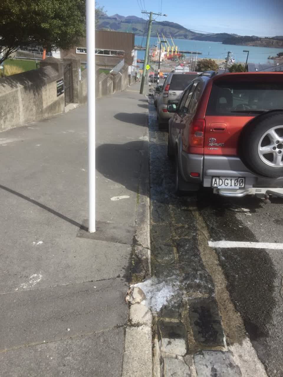 The photograph attached to this wastewater/stormwater report