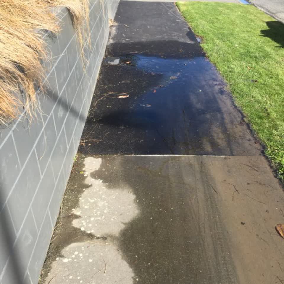 The photograph attached to this flooding report