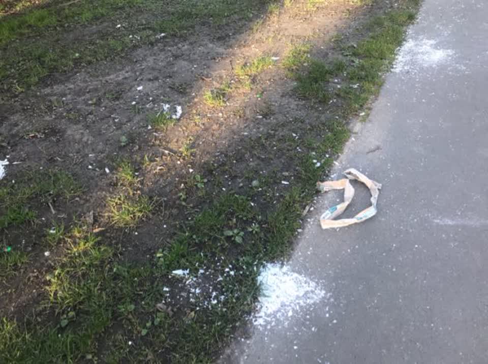 The photograph attached to this rubbish/recycling report