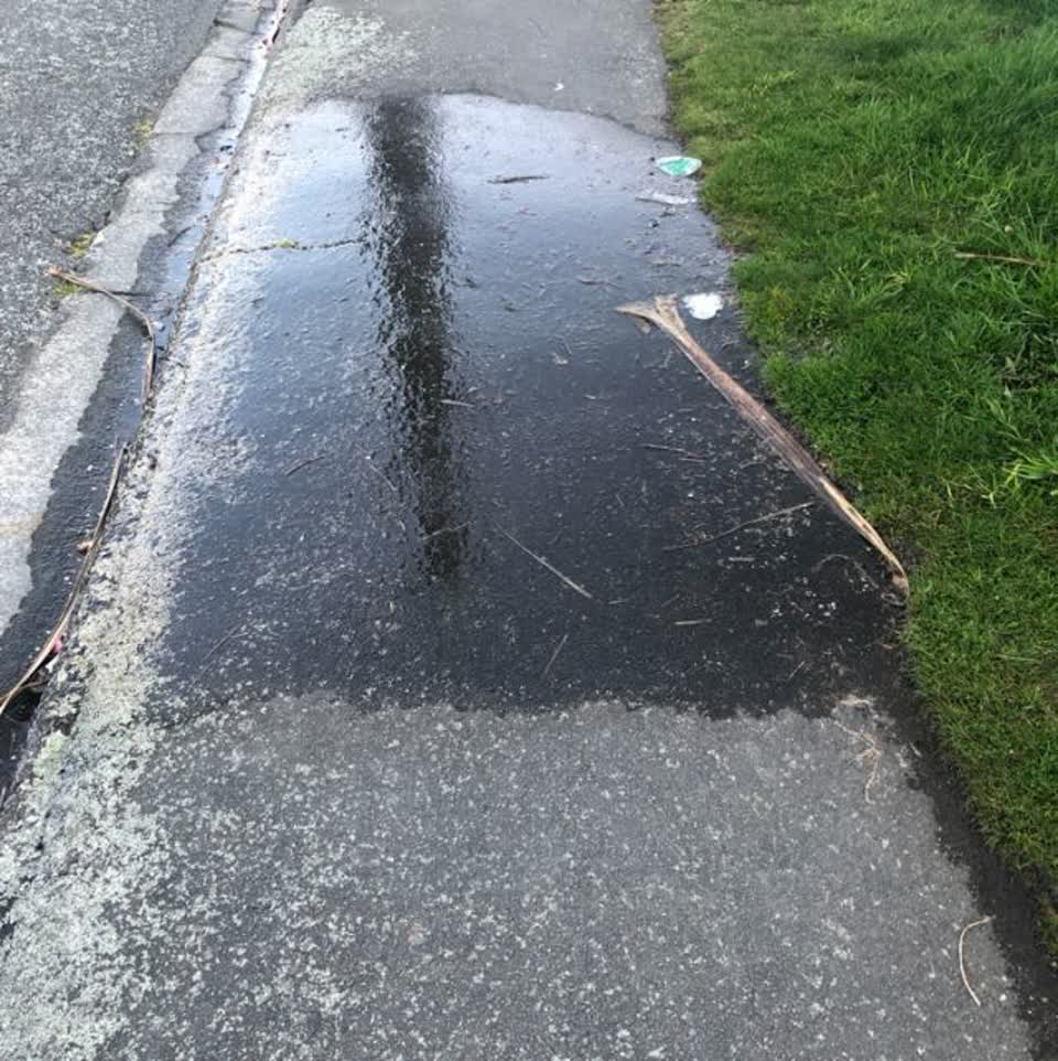 The photograph attached to this water supply report
