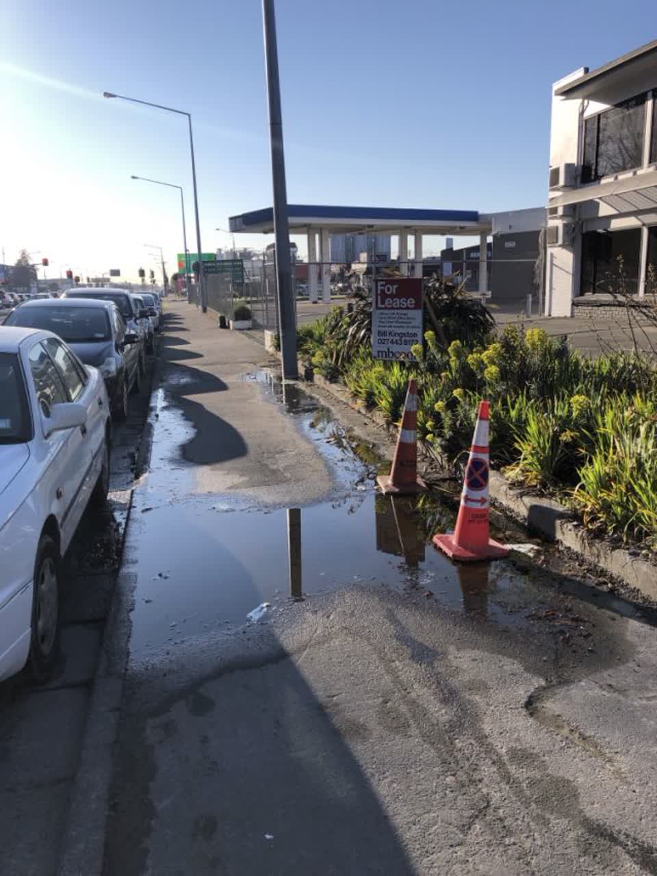The photograph attached to this flooding report