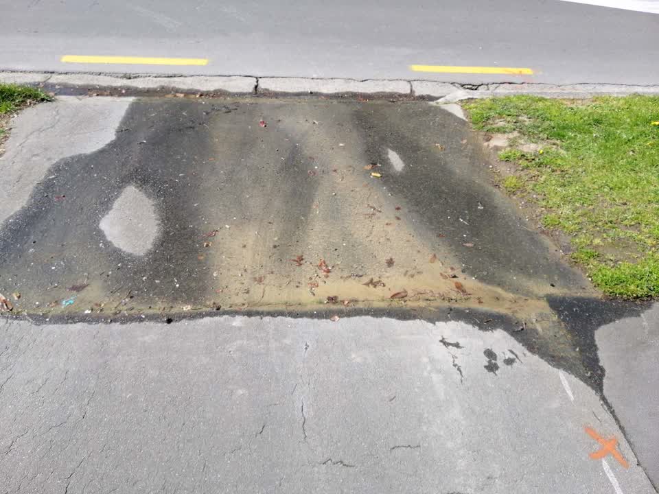 The photograph attached to this flooding report