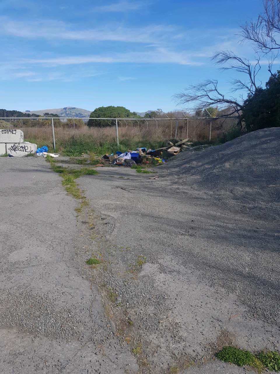 The photograph attached to this rubbish/recycling report