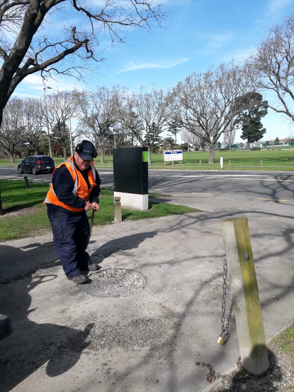 The photograph attached to this parks report
