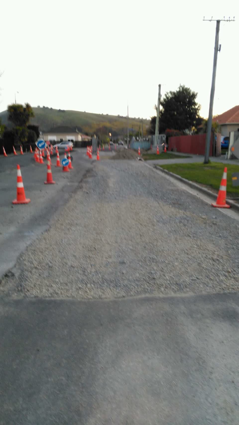 The photograph attached to this roading/streets report