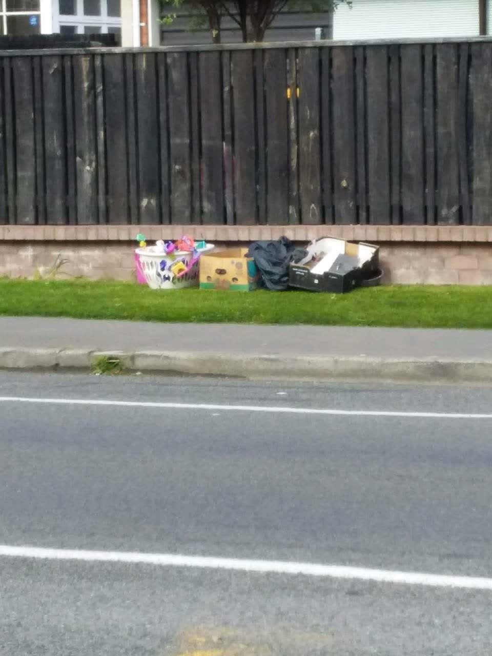 The photograph attached to this rubbish/recycling report