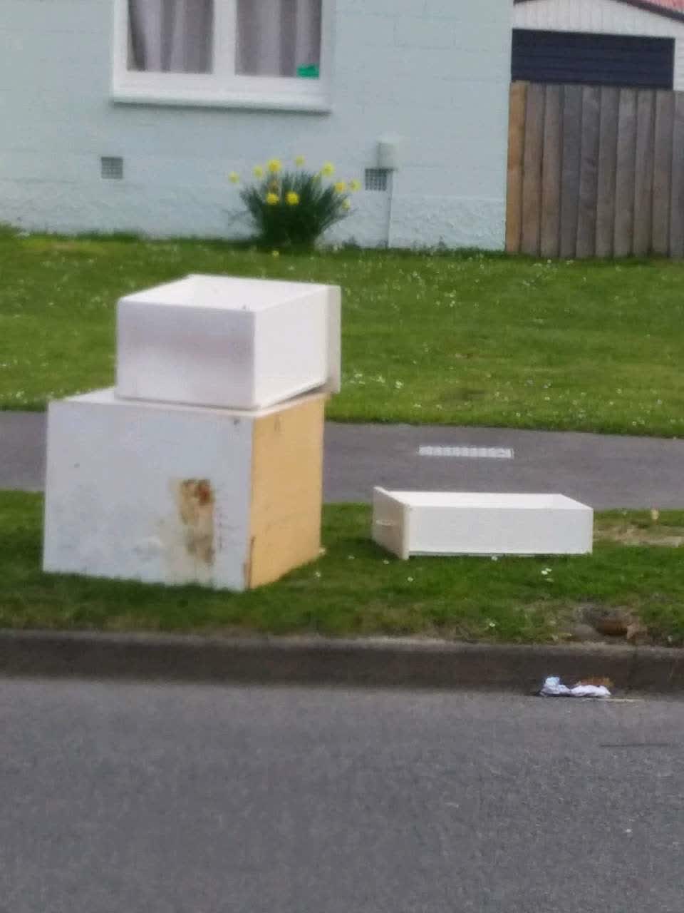 The photograph attached to this rubbish/recycling report