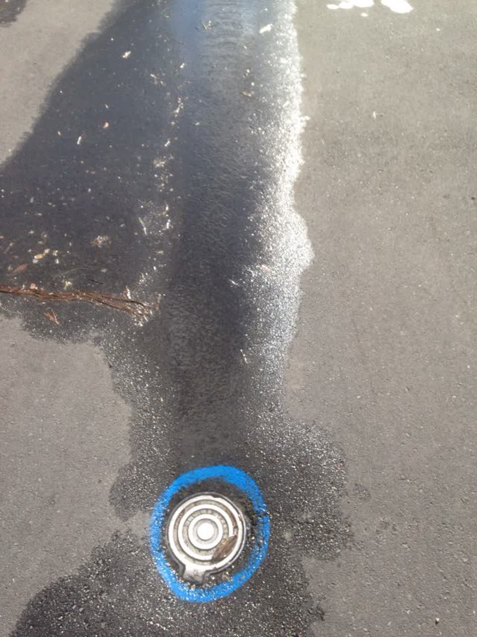 The photograph attached to this flooding report