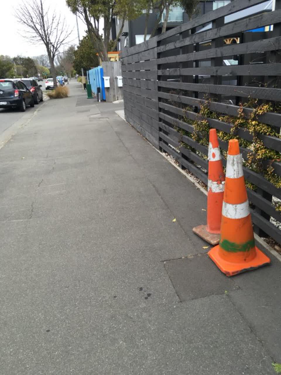 The photograph attached to this roading/streets report