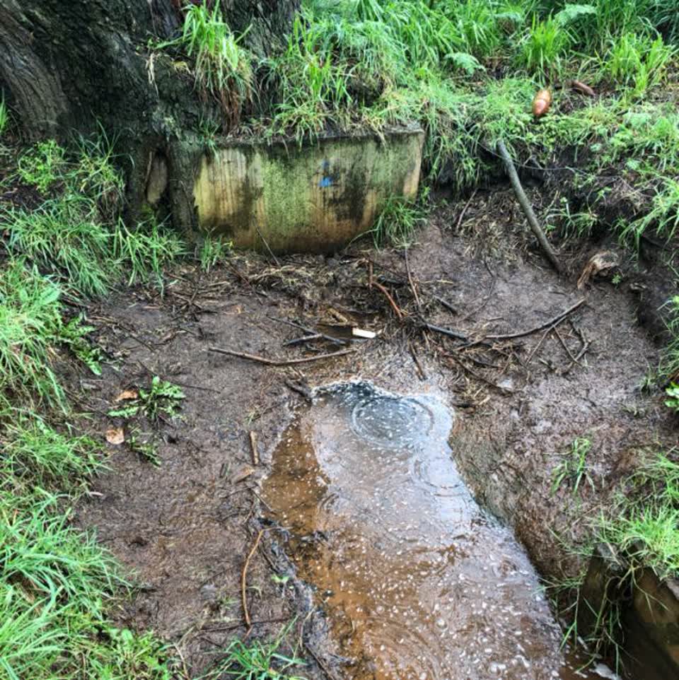 The photograph attached to this wastewater/stormwater report