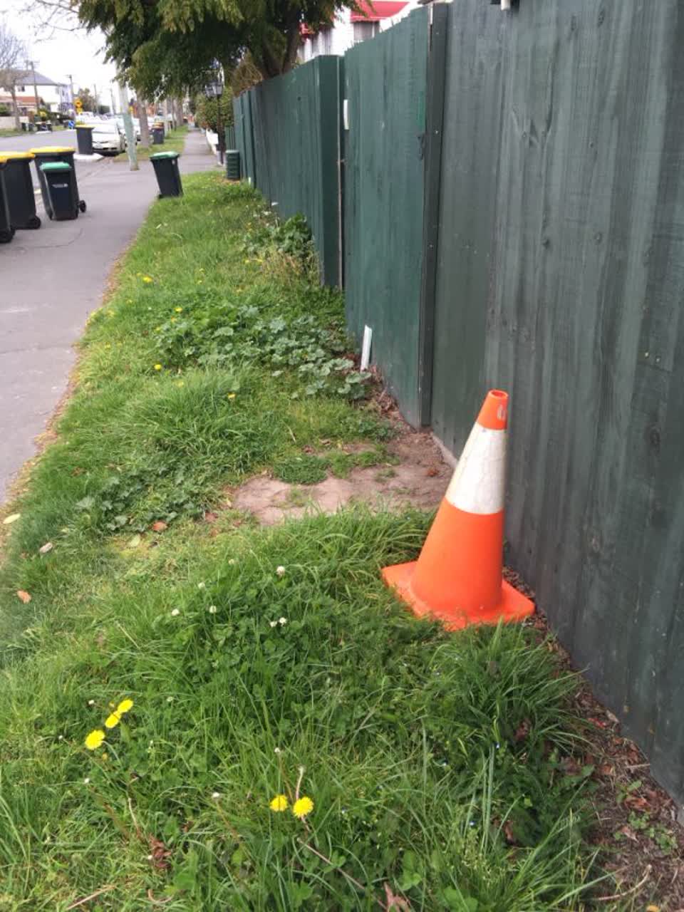 The photograph attached to this roading/streets report