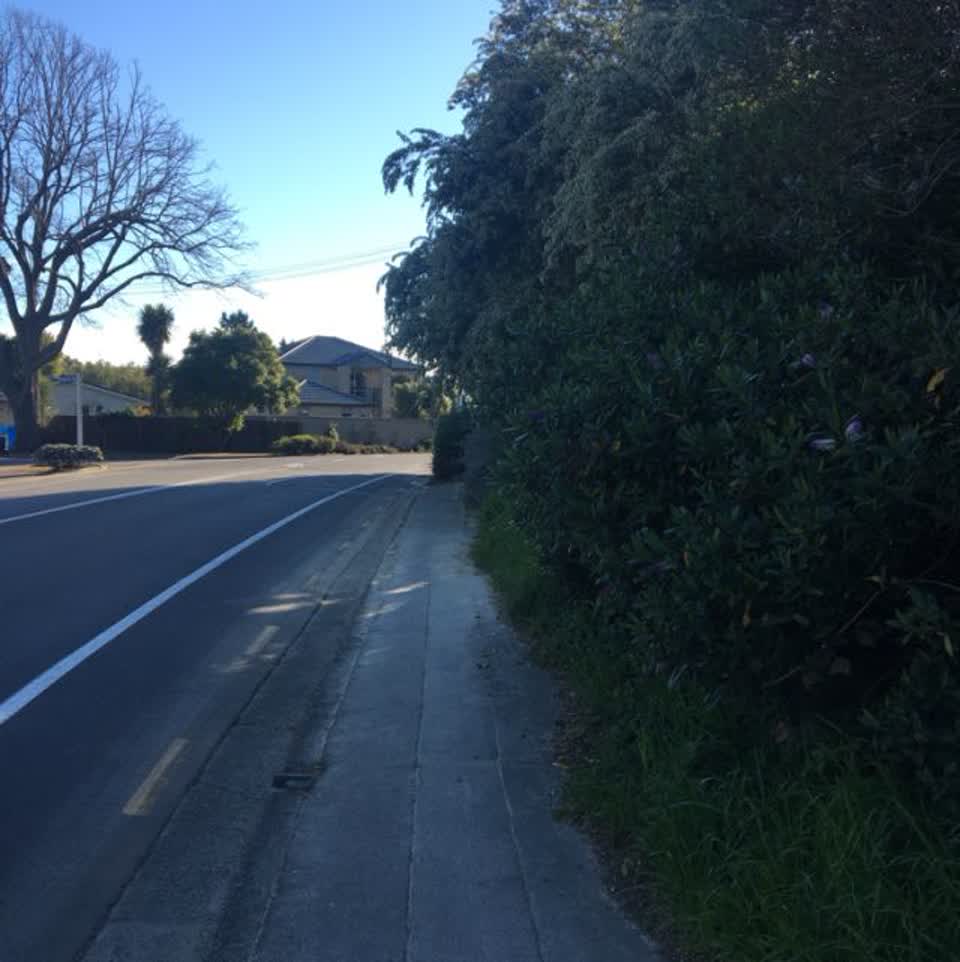 The photograph attached to this roading/streets report