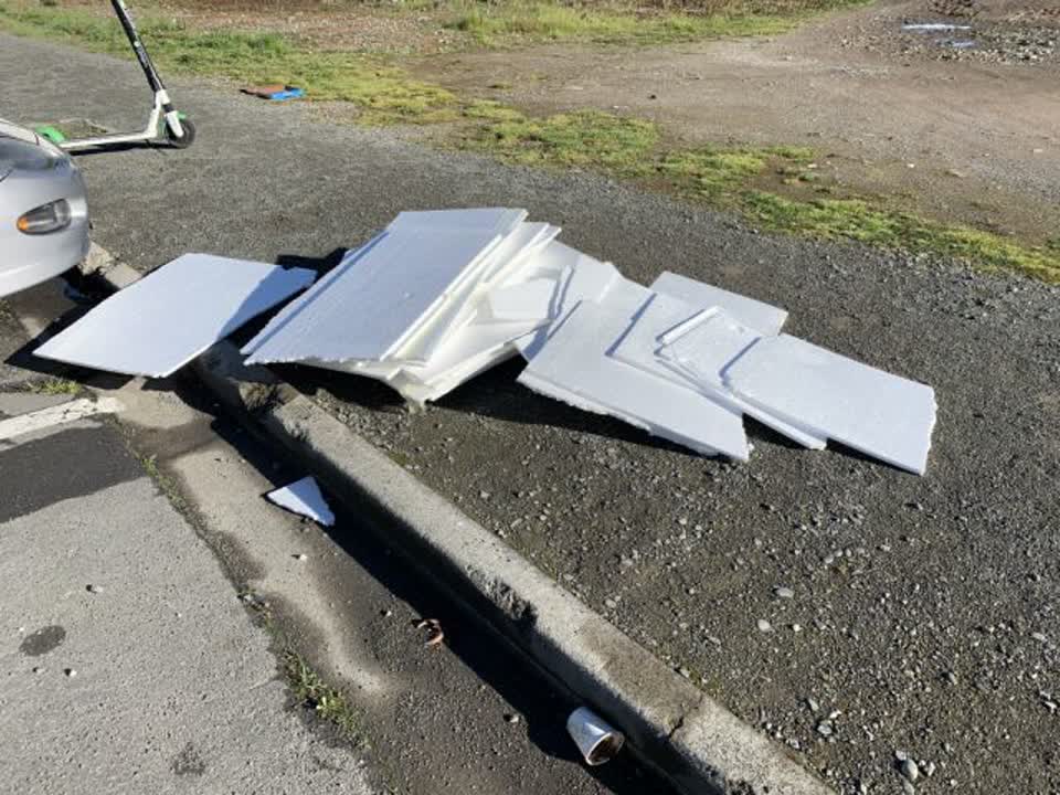 The photograph attached to this rubbish/recycling report