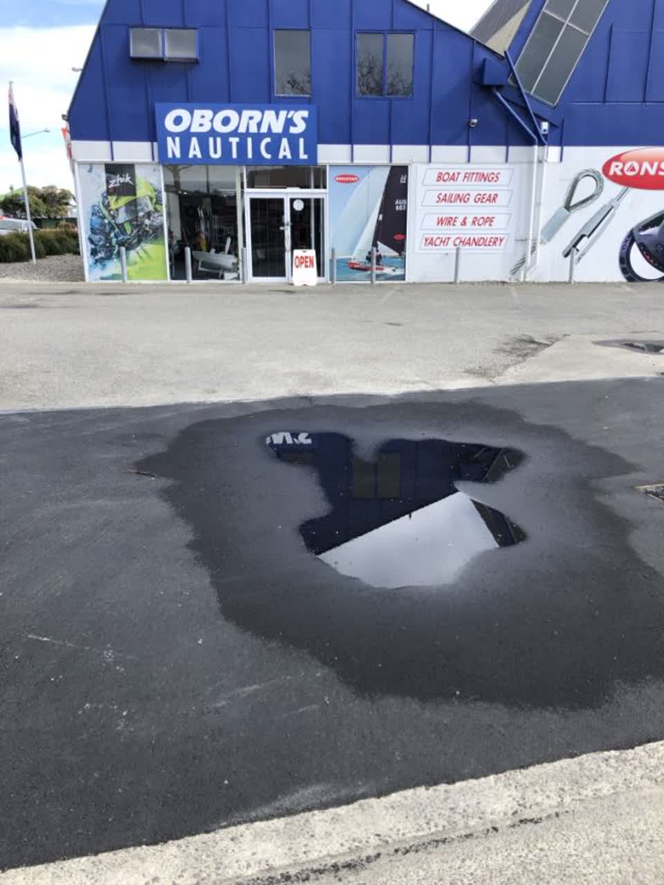 The photograph attached to this roading/streets report