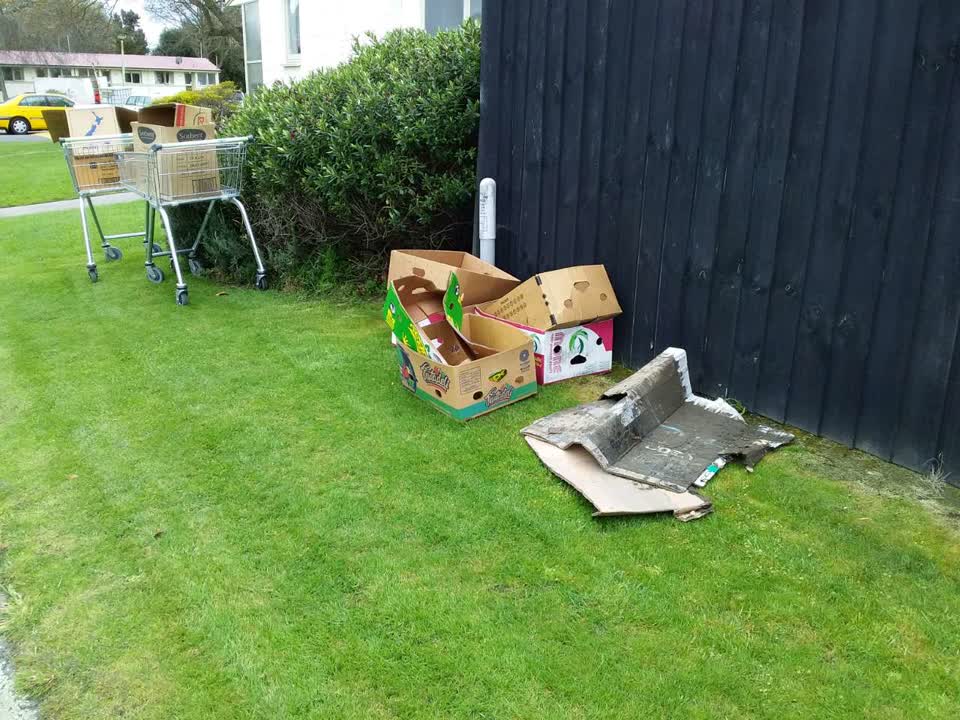 The photograph attached to this rubbish/recycling report