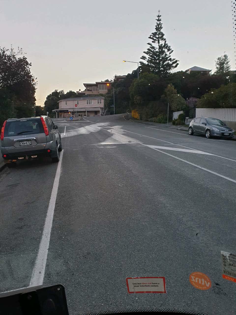 The photograph attached to this roading/streets report