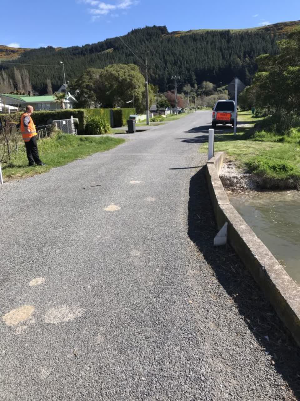 The photograph attached to this roading/streets report