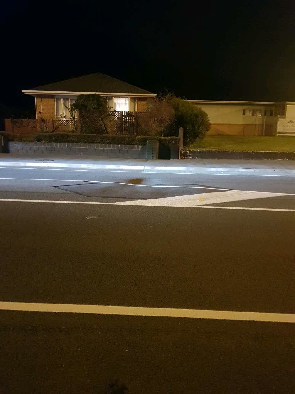The photograph attached to this roading/streets report