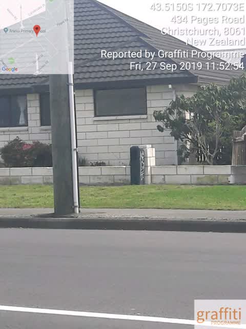Graffiti, a report photo