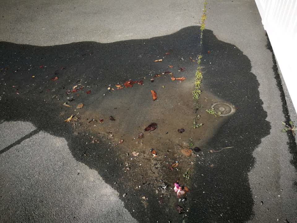 The photograph attached to this flooding report