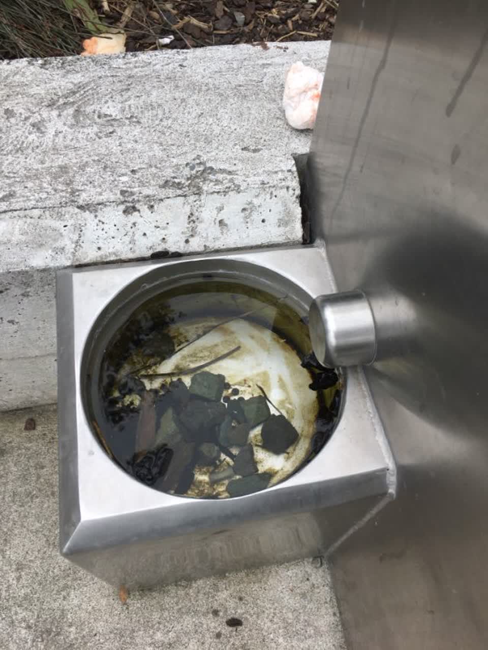 The photograph attached to this water supply report