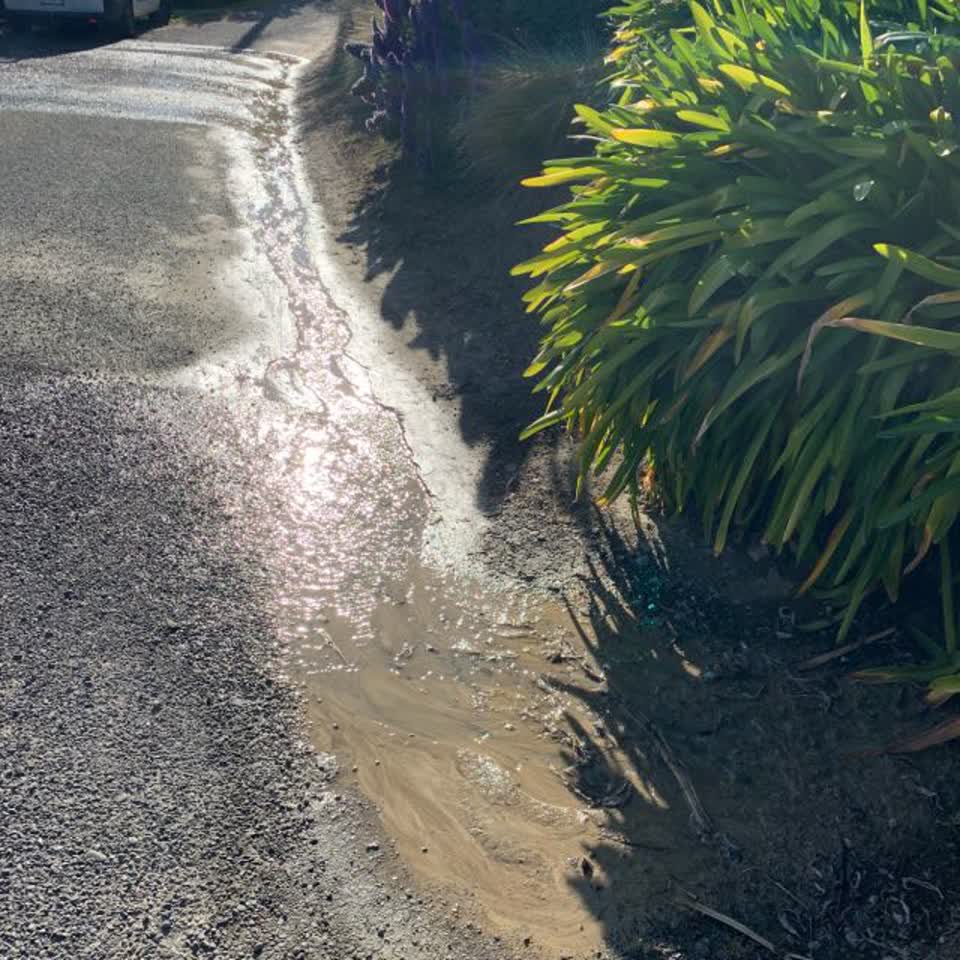 The photograph attached to this water supply report