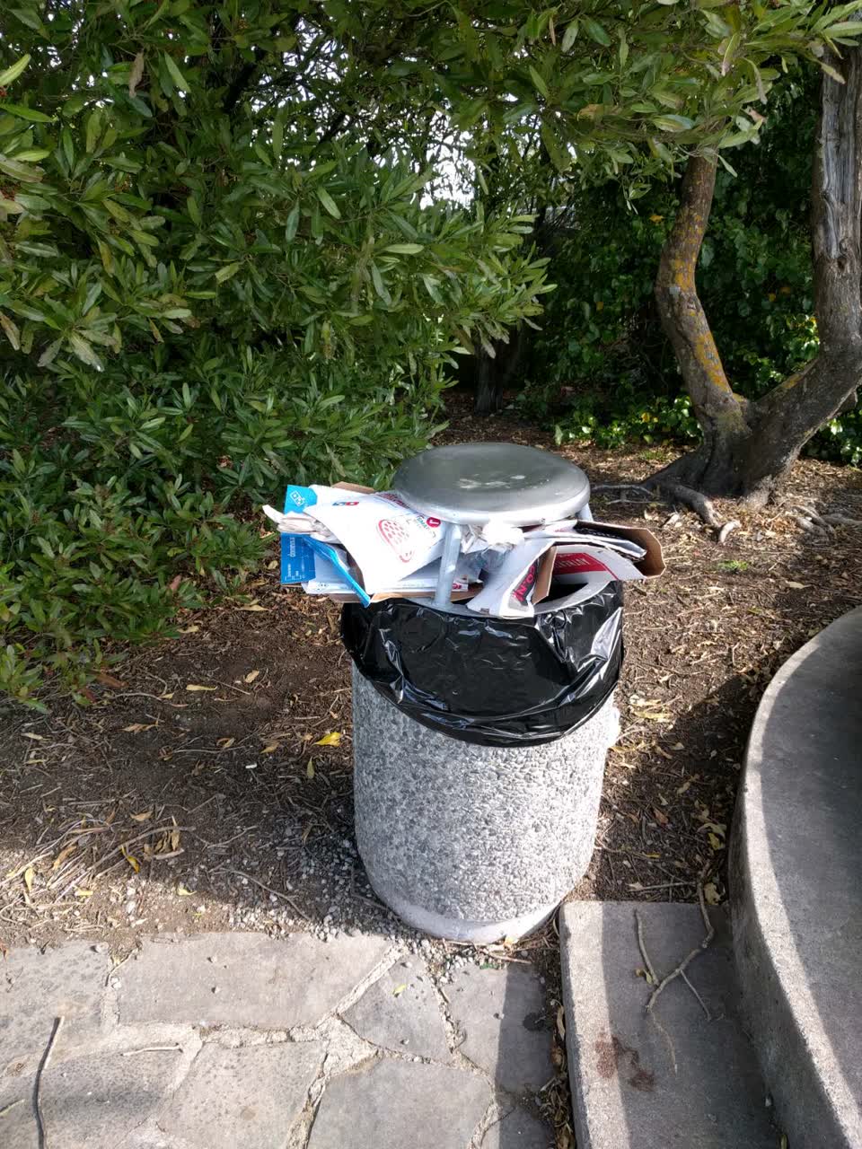 The photograph attached to this rubbish/recycling report