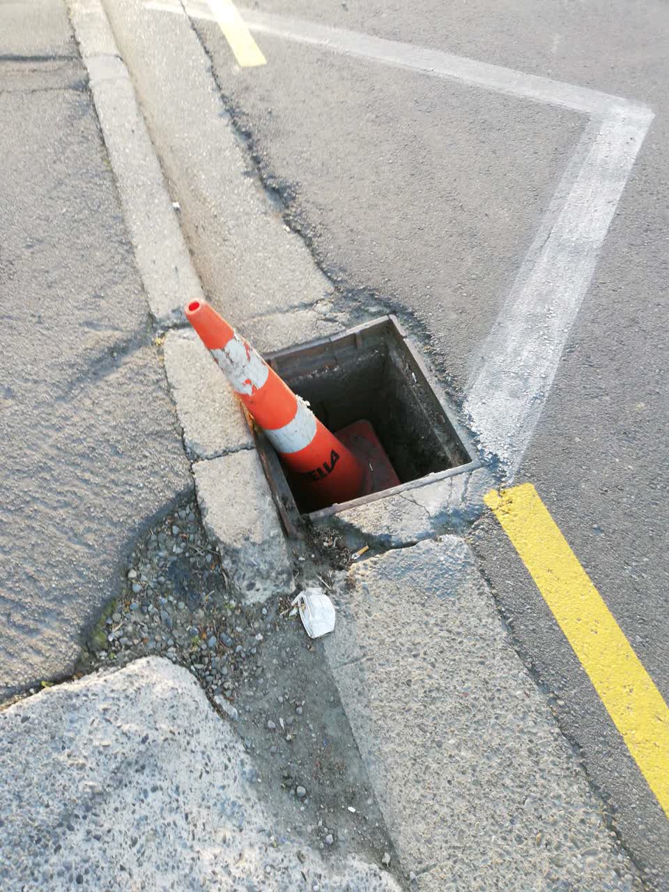 The photograph attached to this roading/streets report
