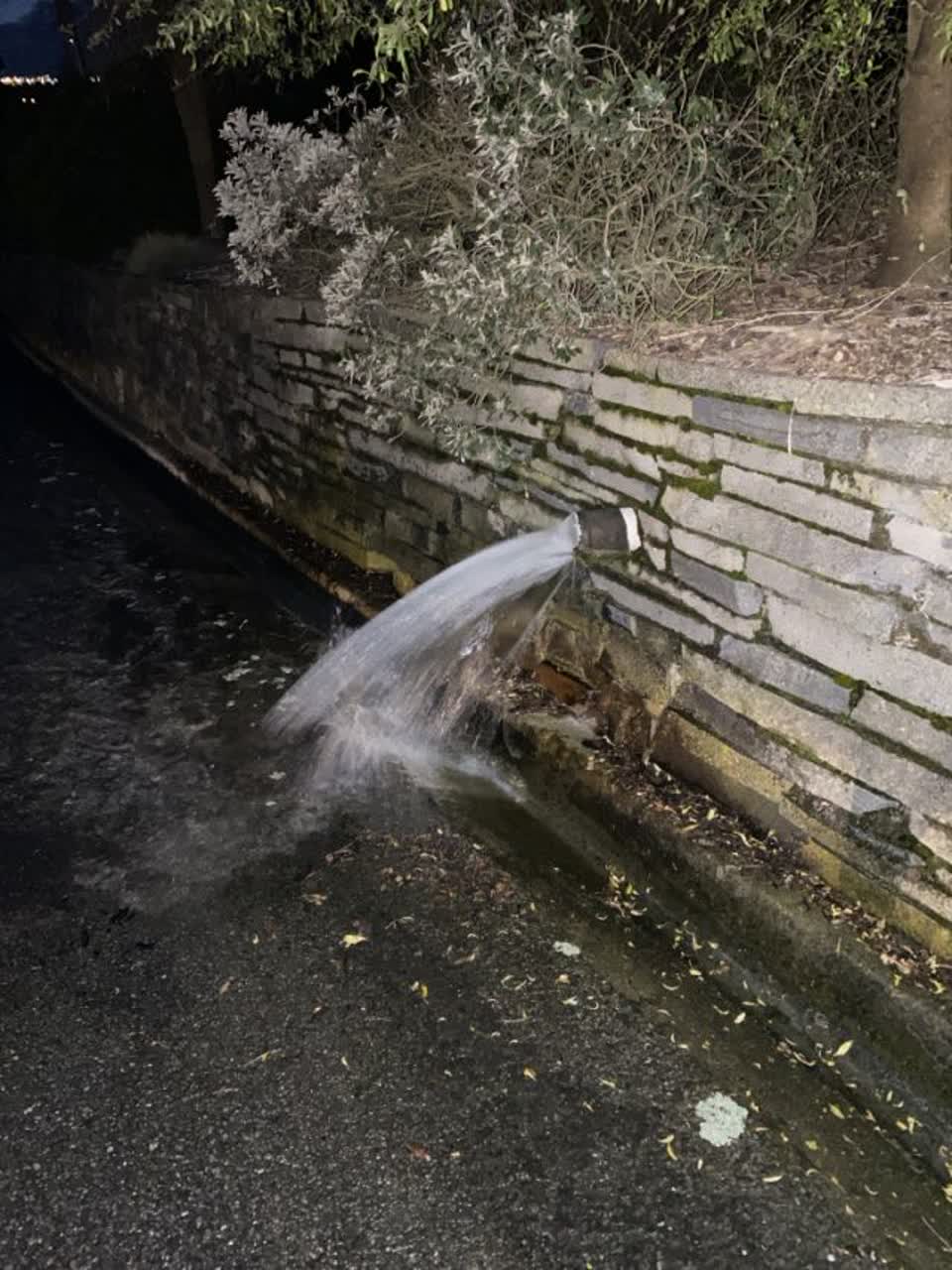 The photograph attached to this flooding report
