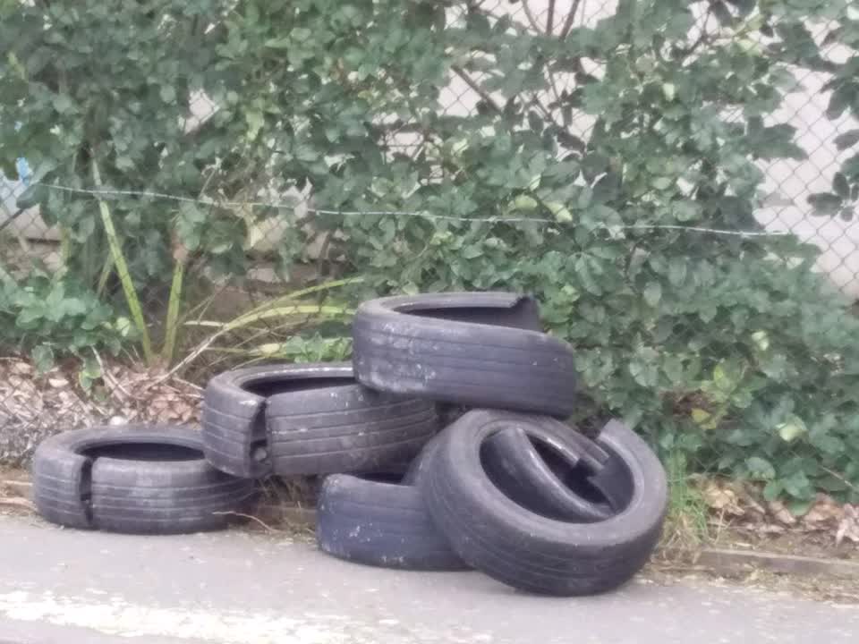 The photograph attached to this rubbish/recycling report