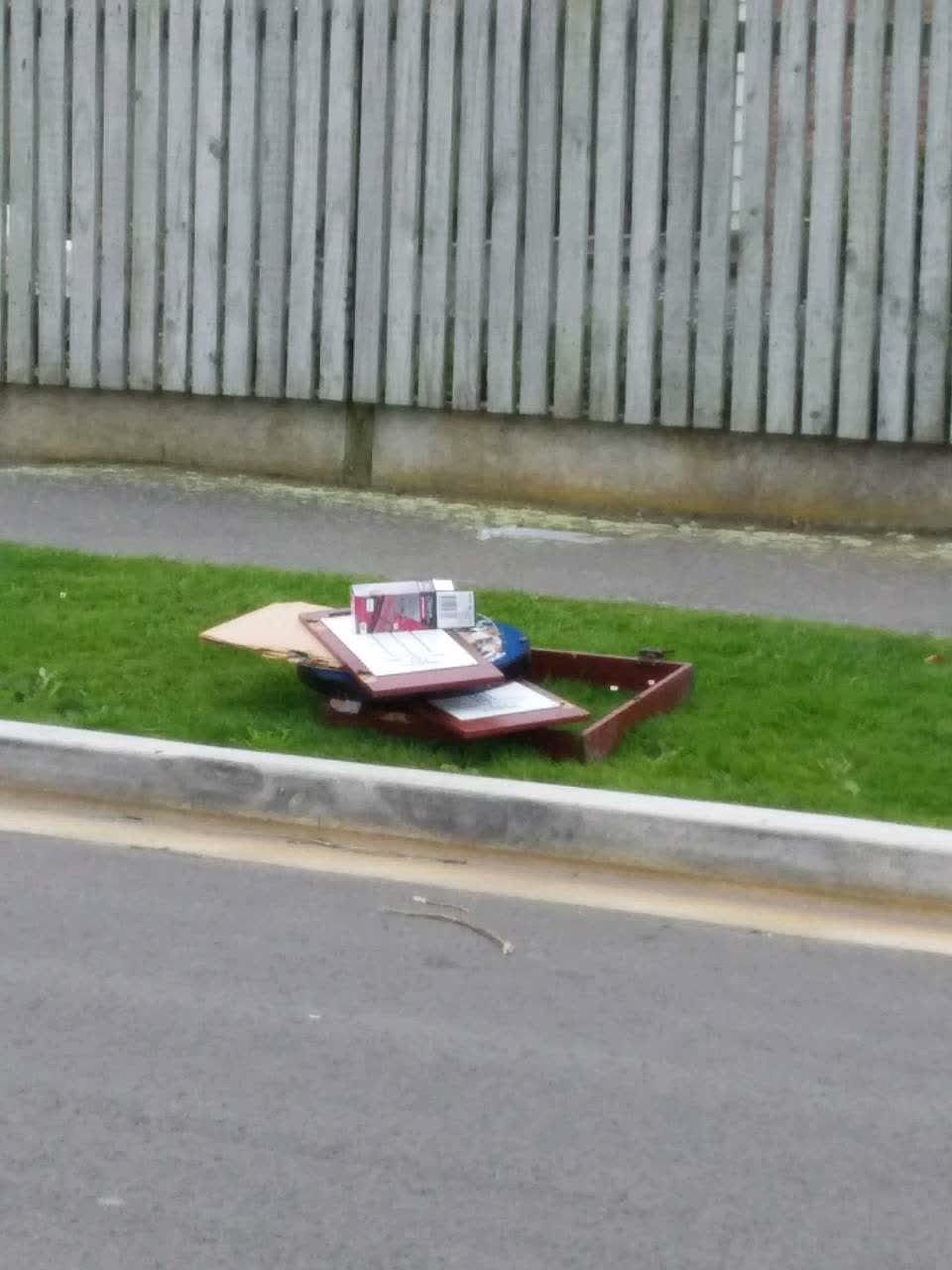 The photograph attached to this rubbish/recycling report