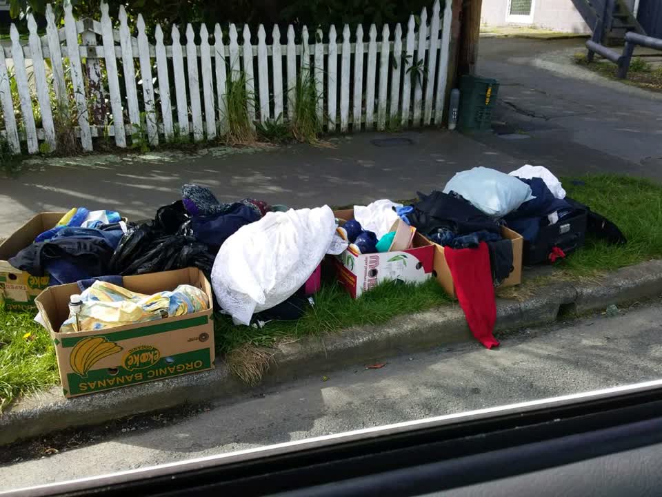 The photograph attached to this rubbish/recycling report