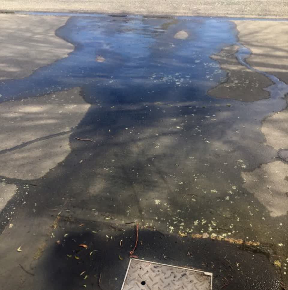The photograph attached to this flooding report