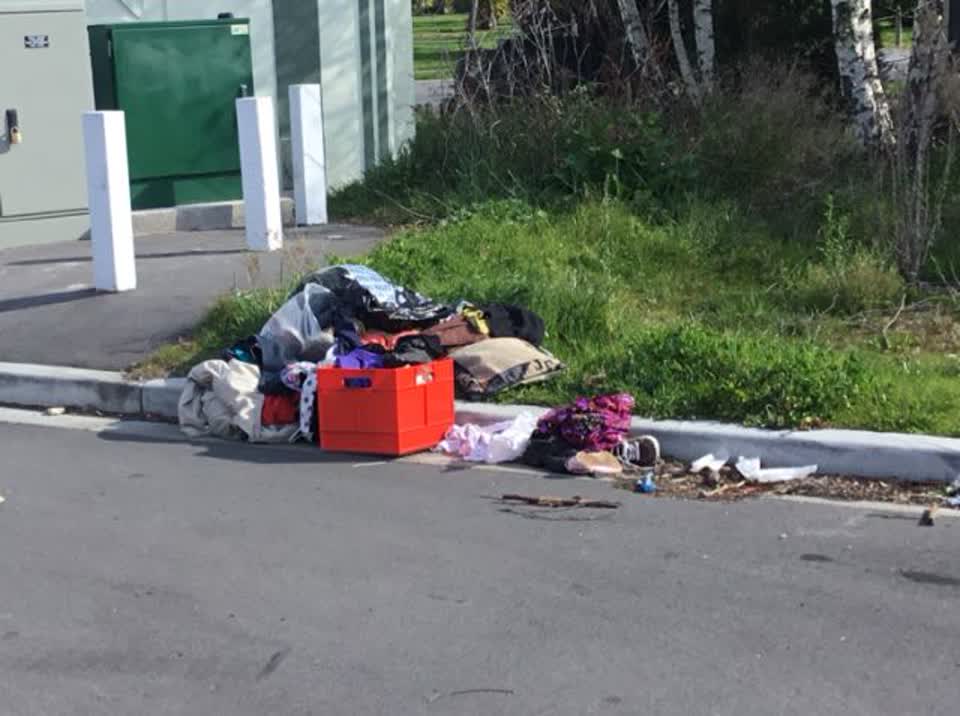 The photograph attached to this rubbish/recycling report