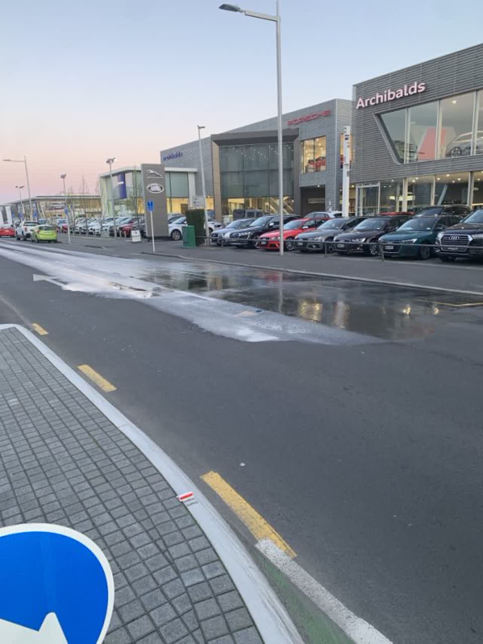 The photograph attached to this roading/streets report