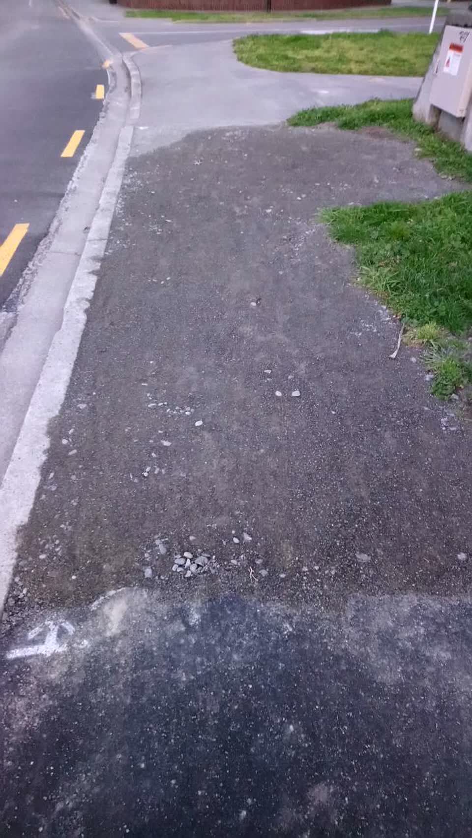 The photograph attached to this roading/streets report